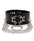 PU Leather Punk Choker Collar Black