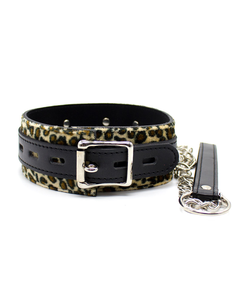 Leopard Collar and Leash Set