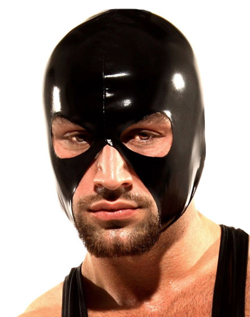 Men\'s Wet Look Faux Leather Mask