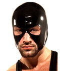 Men's Wet Look Faux Leather Mask