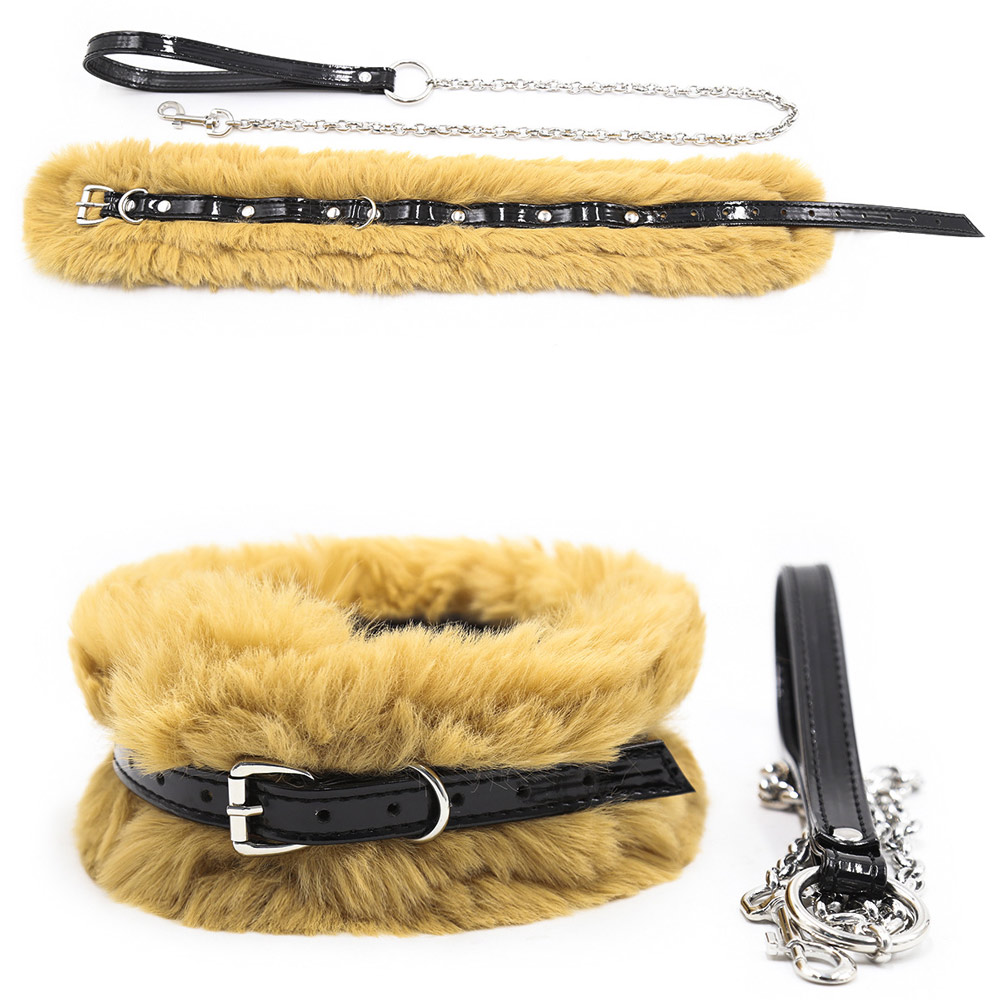 Fluffy Collar and Leash Set