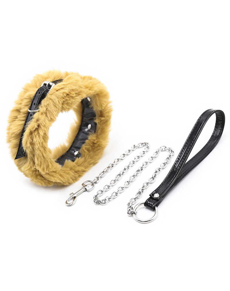 Fluffy Collar and Leash Set