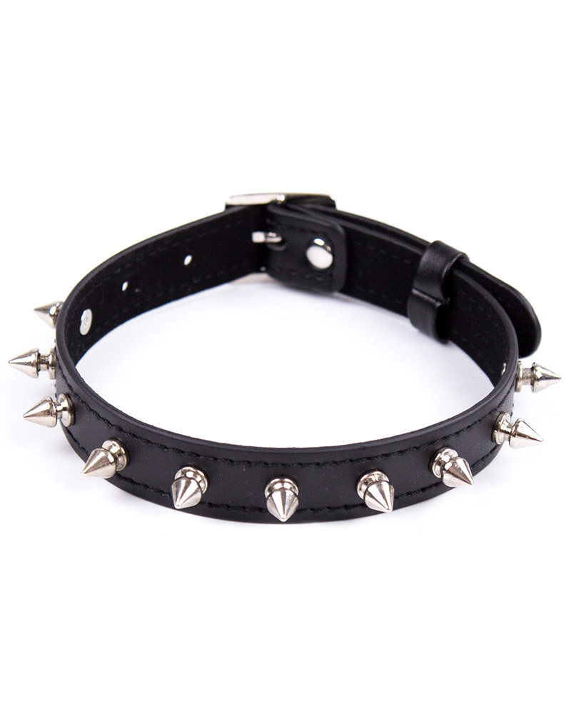 PU Leather Collar with Spikes