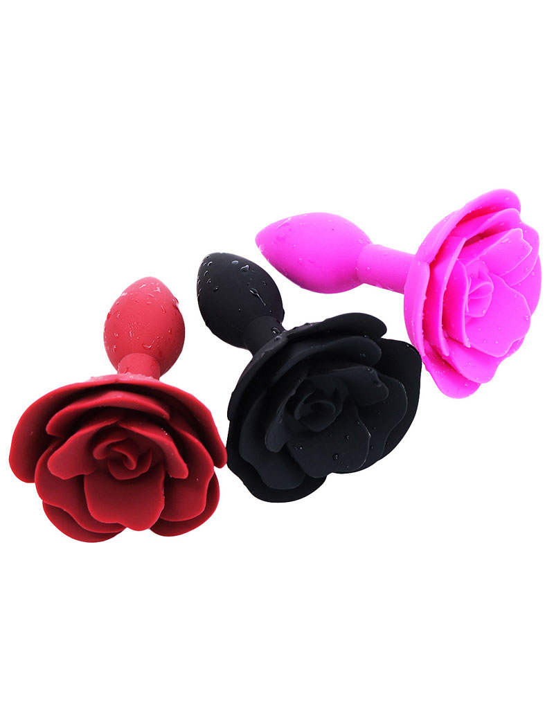 Romantic Rose Silicone Anal Plug