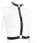 Studded PU Leather Harness Top