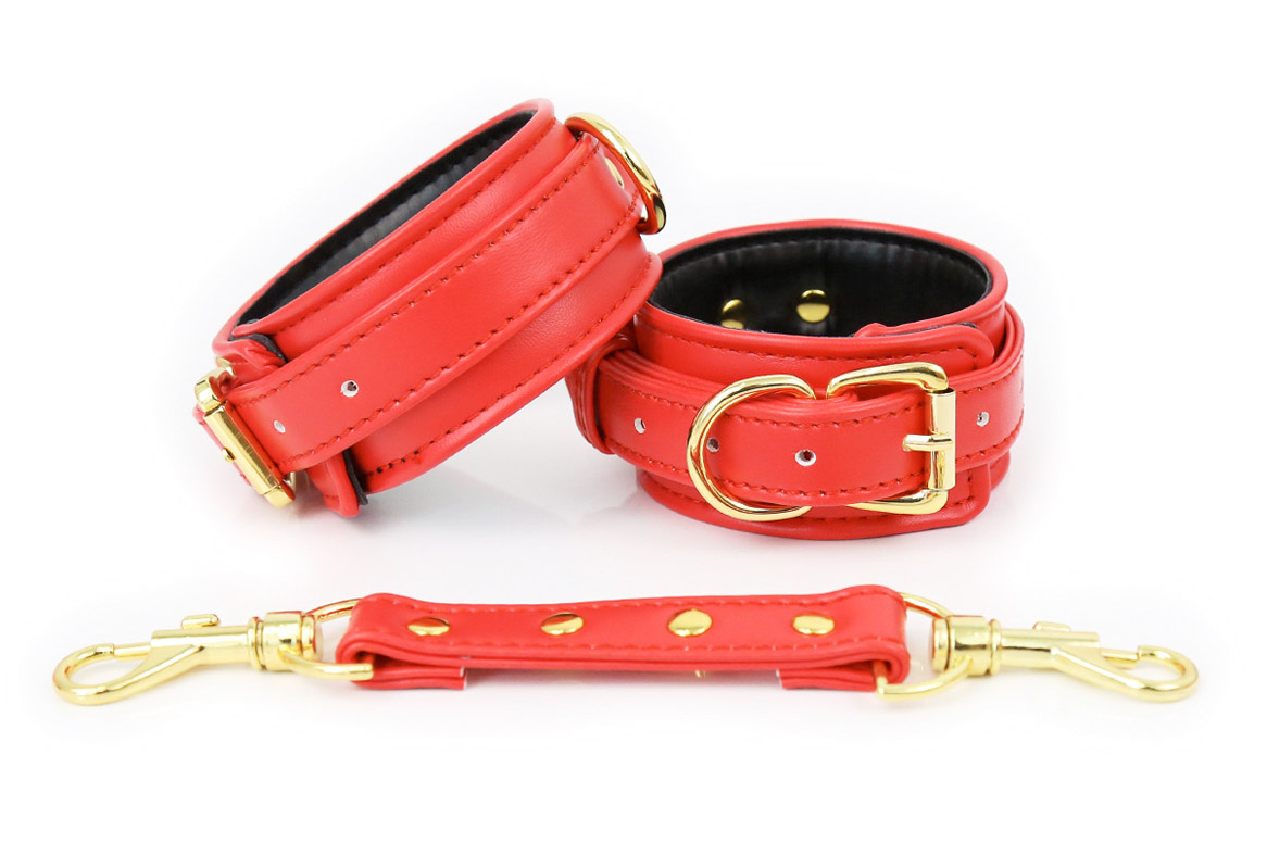 PU Leather Cuffs with Link