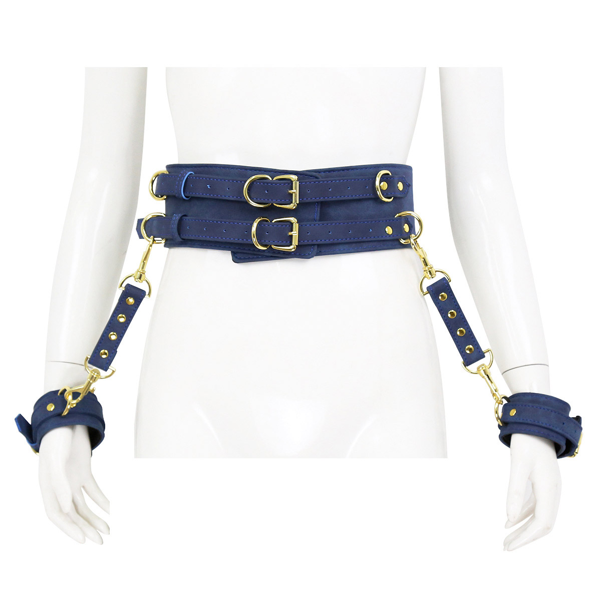 Waist Belt & Hand Cuffs Bondage Set