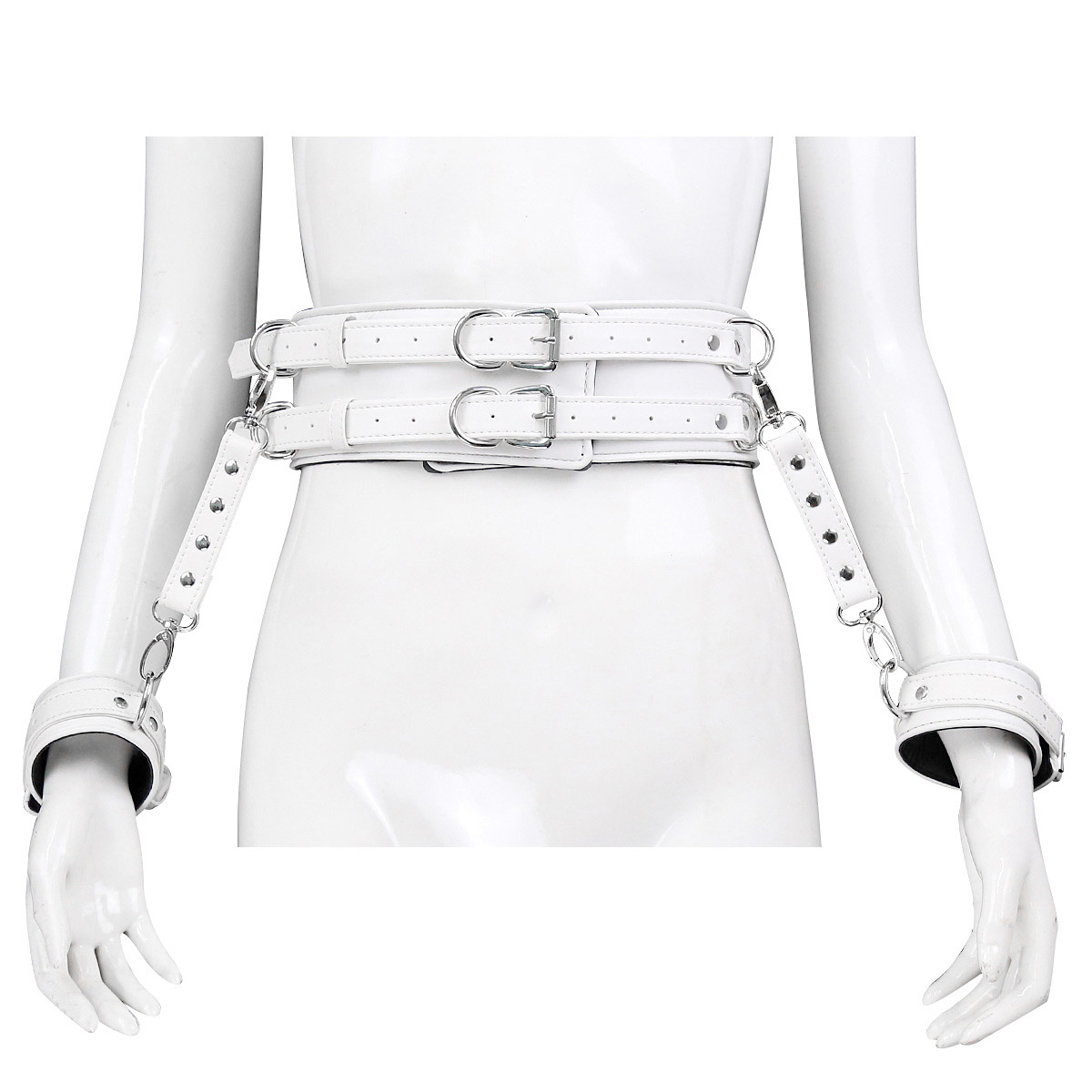 Waist Belt & Hand Cuffs Bondage Set