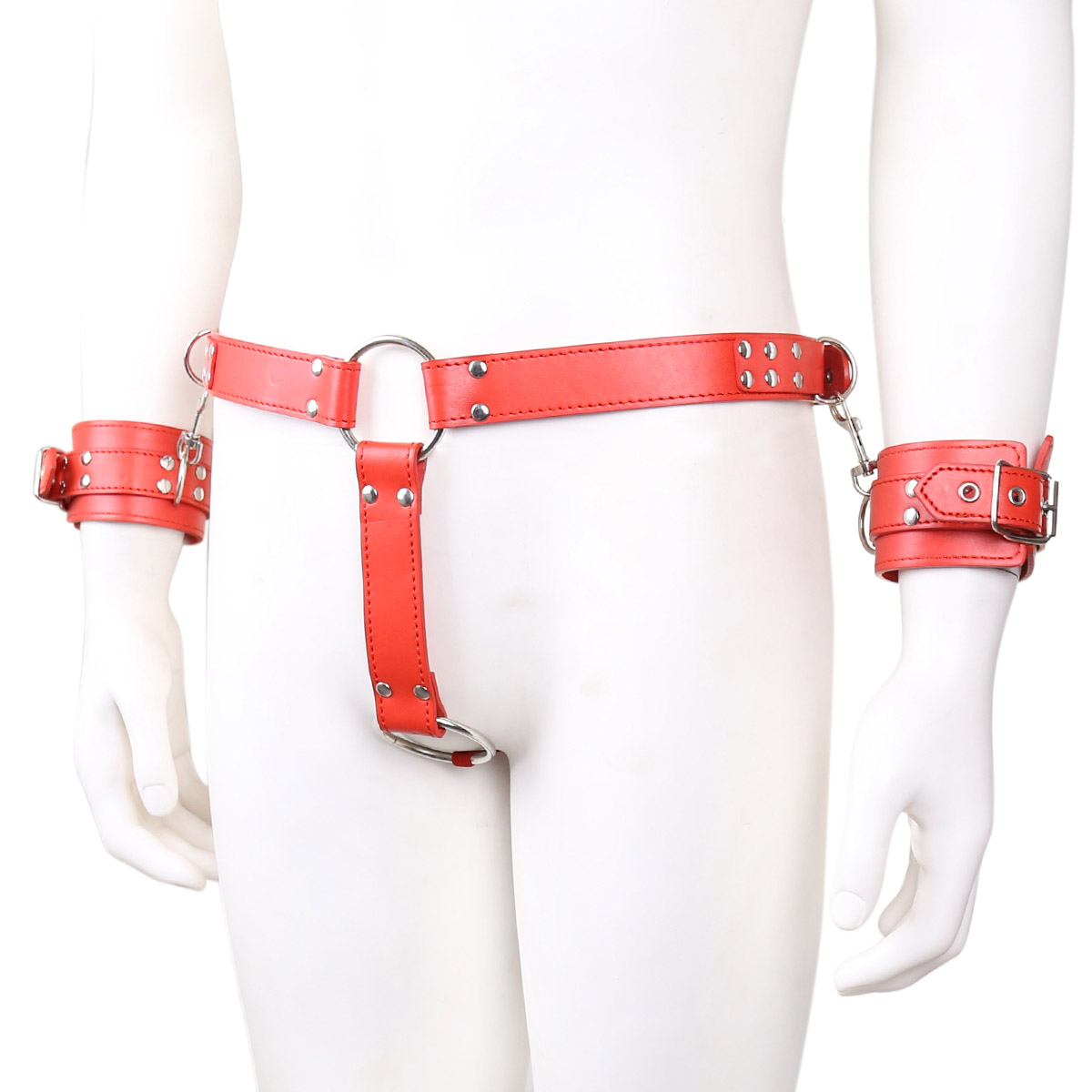 G-string with Hand Cuffs Bondage Set