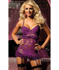 Ruffled Purple Gater Dress
