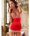 Luxury Satin Babydoll Red