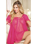 Mesh Sleep Shirt Pink