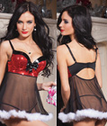 Naughty Santa Babydoll Set