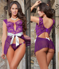 Parisian Love Babydoll Set Purple