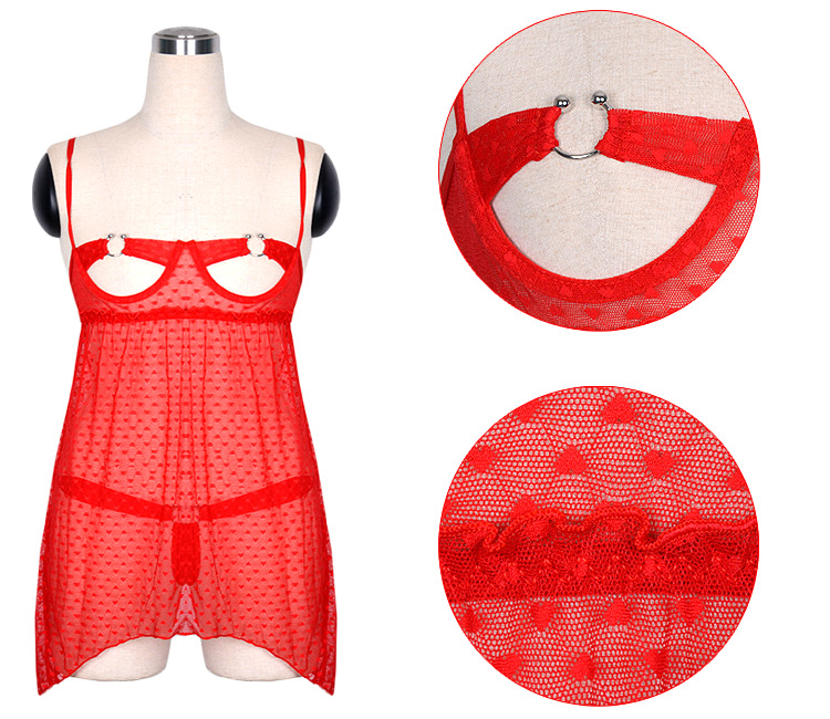 Red Transparent Exotic Babydoll