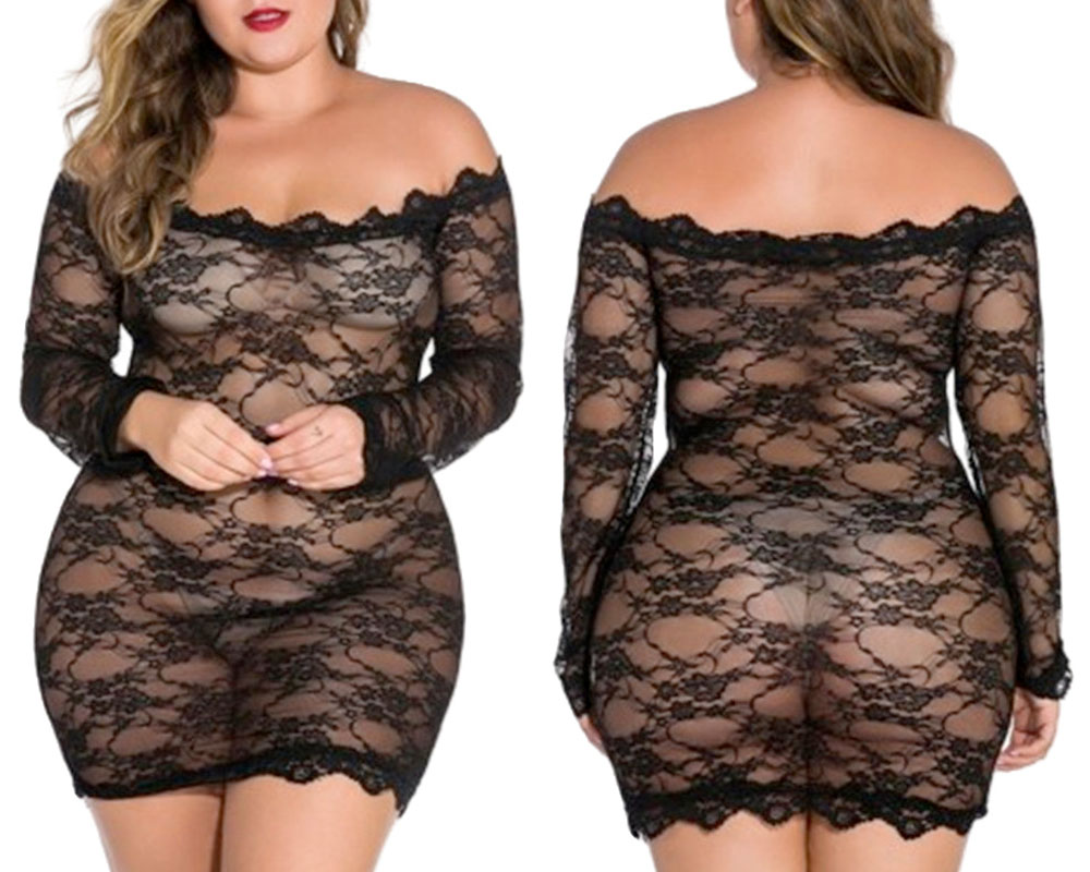 Sleeved Chemise Black