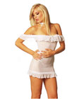 Off Shoulder Babydoll with Lace Ruffles