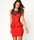 Trendy Wit Fashion Dress Red