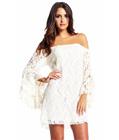 White Lace Off Shoulder Dress