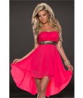 Fashoin Chiffon Tube Dress Red