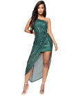 Sequin Party Dress Green