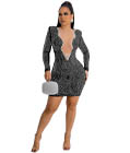 Exclusive Rhinestone Mesh Dress Black