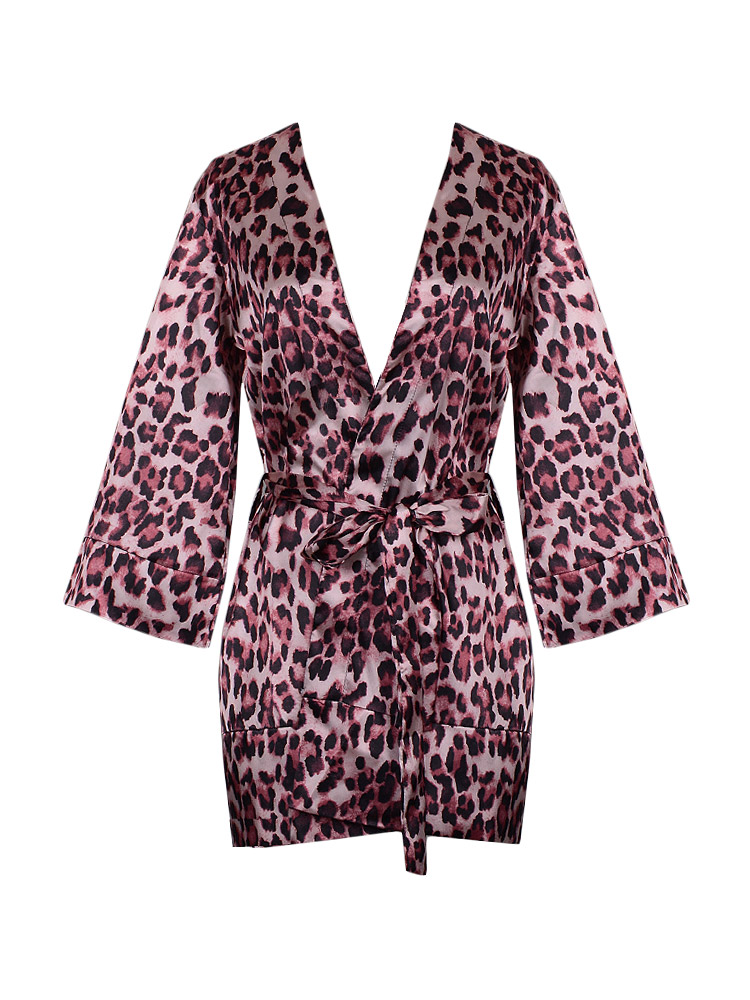 Leopard Print Robe