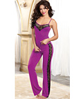 Soft Stretch Sleepwear Cami and Pant Purple