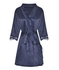 Classic Satin Robe Blue