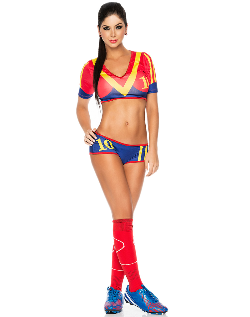 Spain Soccer Player Costume