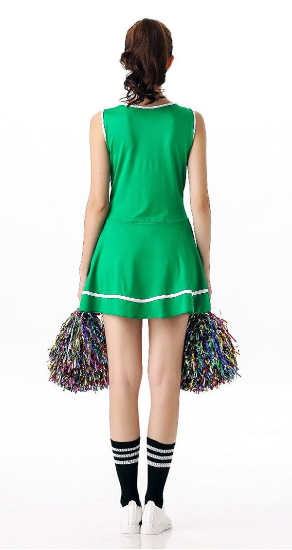 Sexy Cheerleader Costume Green