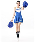 Sexy Cheerleader Costume Blue