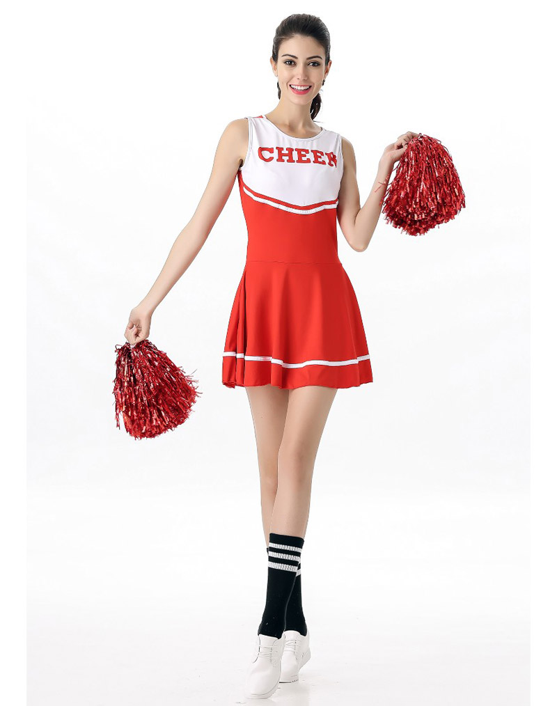 Sexy Cheerleader Costume Red Wholesale Lingerie Sexy Lingerie China