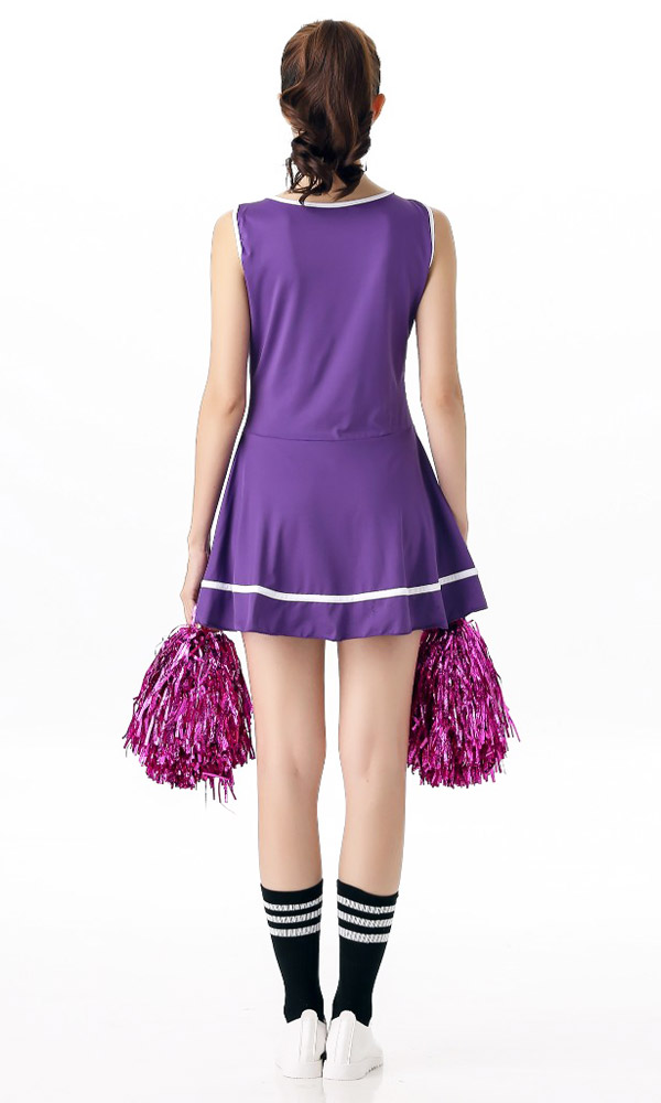 Sexy Cheerleader Costume Purple