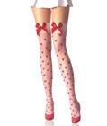 Heart Print Stockings