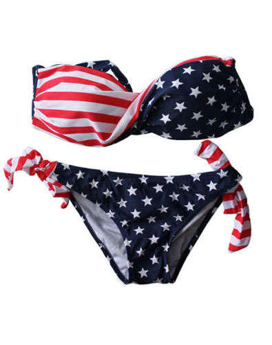 Personality American Flag Bra Set - Wholesale Lingerie,Sexy Lingerie