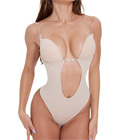 Plunge Backless Bodyshaper Nude