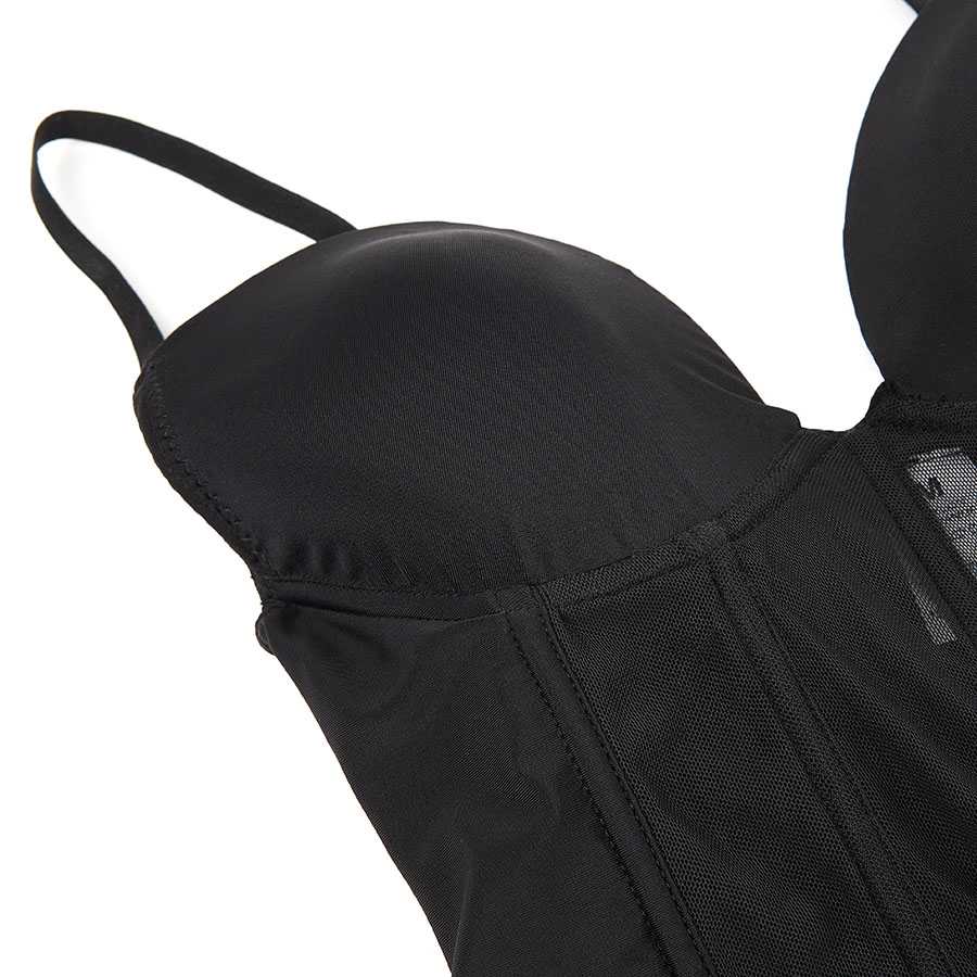 Built-in Bra Bodyshaper Black