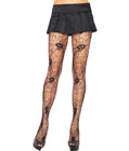 Skull Spider Net Web Tights