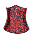 Red Lips Printed UnderBust Corset