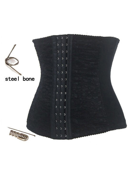 Underbust Waist Training Cincher Black