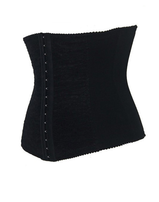 Underbust Waist Training Cincher Black