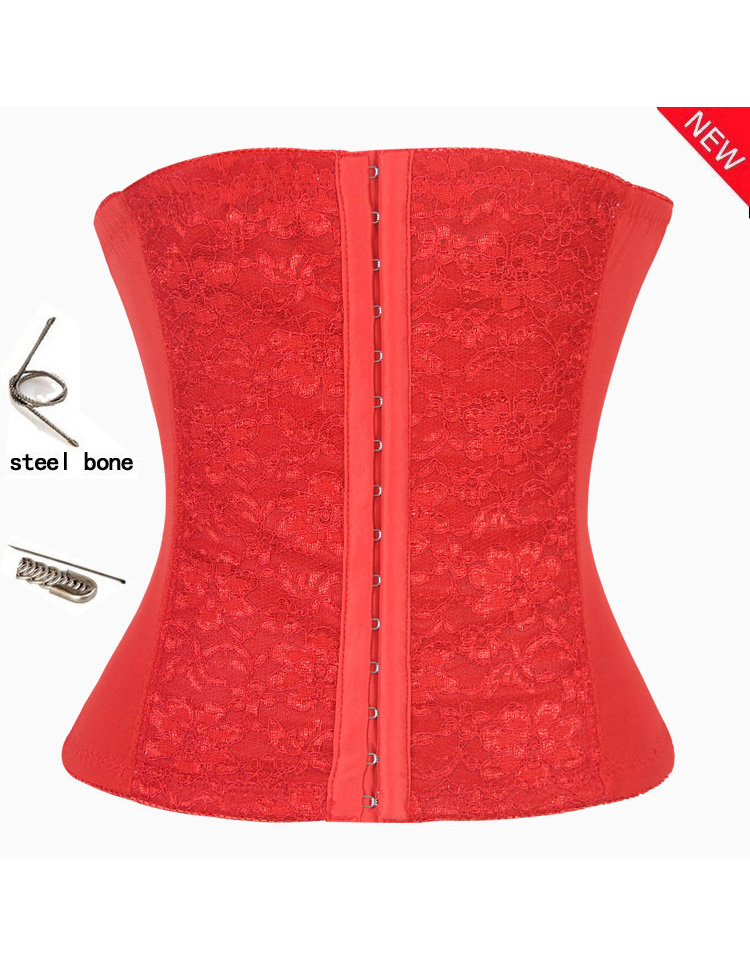 Underbust Waist Training Cincher Red