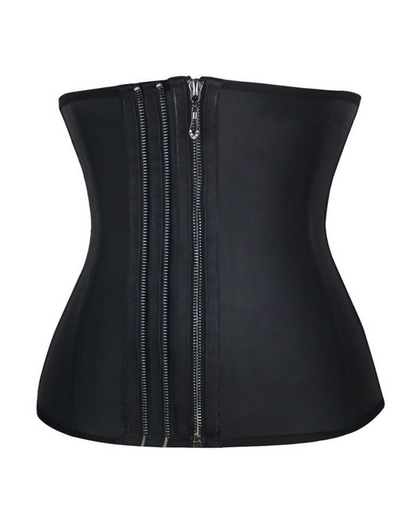 Steel Boned Waist Training With 3 Lines Zipper