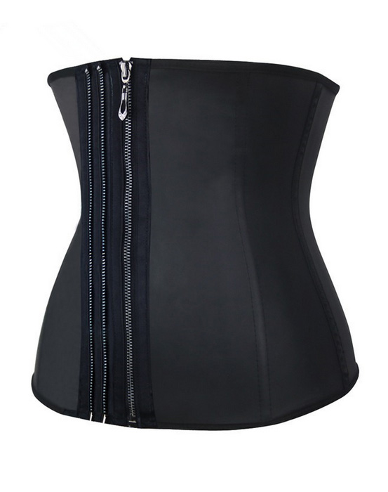 Steel Boned Waist Training With 3 Lines Zipper