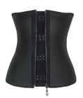 Hooks and Zipper Latex Waist Trainer Corset