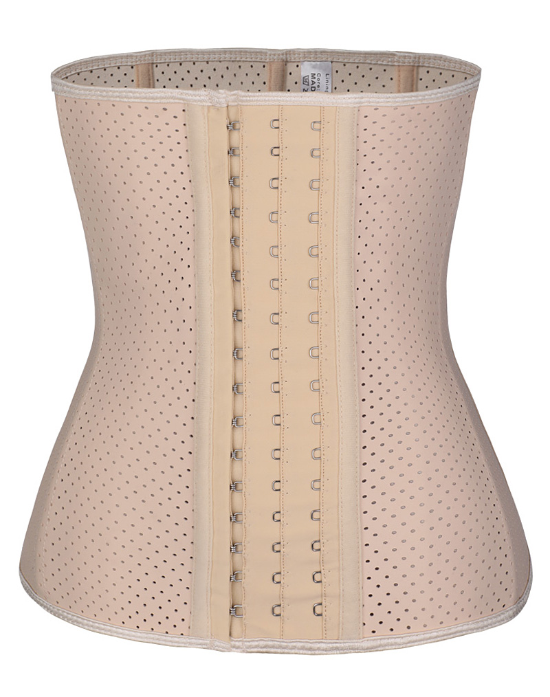 Breathable Latex Waist Trainer Corset Nude