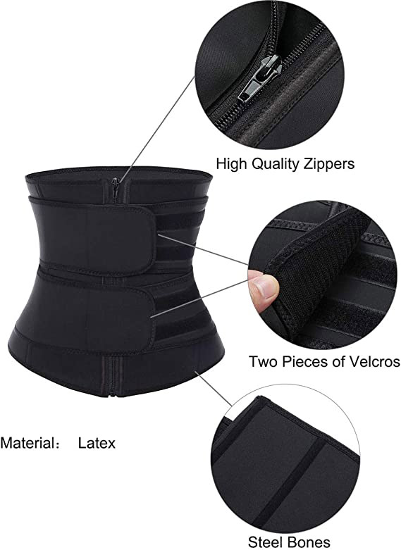 Waist Trainer Steel Boned Corset with Sticker