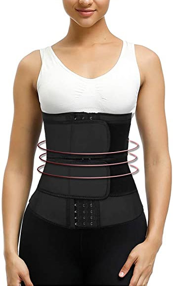 Steel Boned Waist Trainer Hook&Eye Front