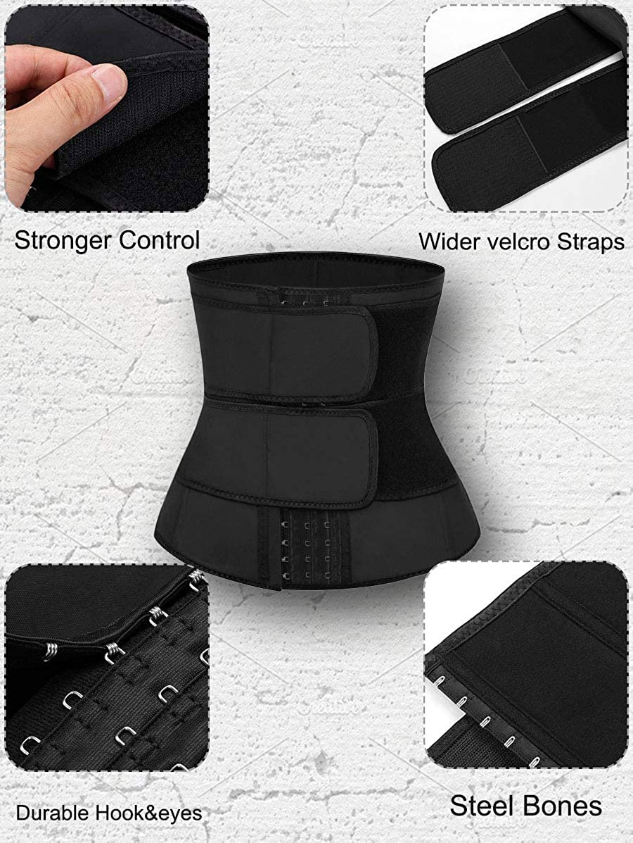 Steel Boned Waist Trainer Hook&Eye Front